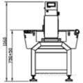 Machine de détecteur de métaux industriels